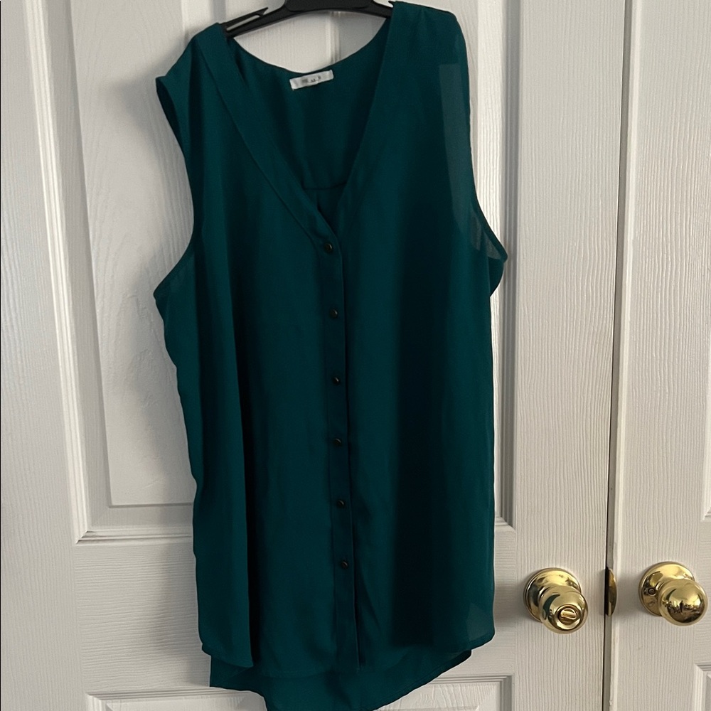 Maurices Dark Green Sleeveless Blouse